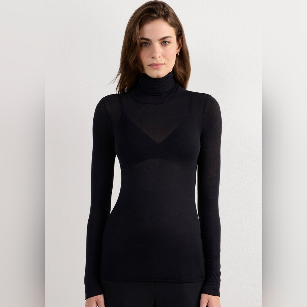 Modal Cashmere Ultralight High-Neck Top